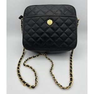Medallion Black Cross Body Bag